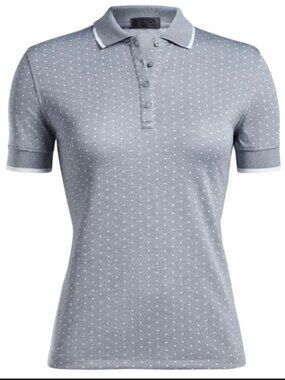 G/FORE Womens Jacquard Polka Dot Golf Polo